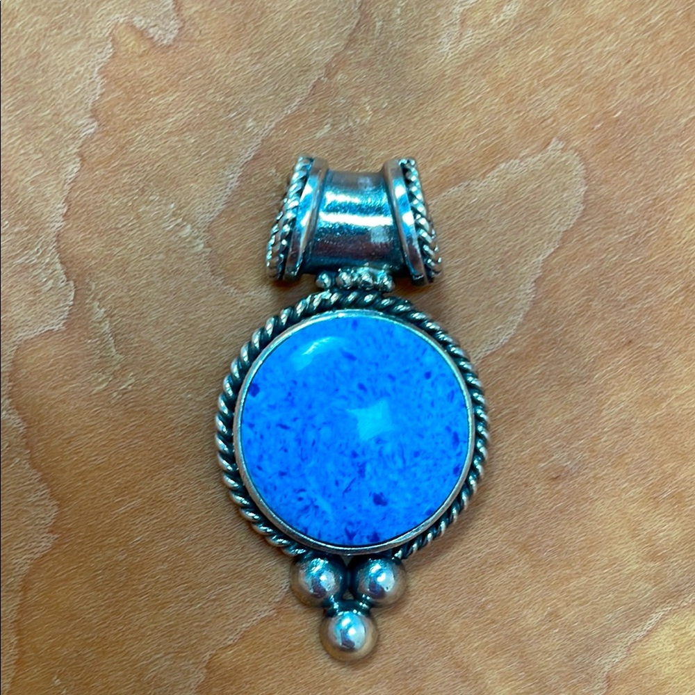 Sterling and Lapis Pendant